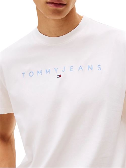 T-shirt bianca in cotone Tommy Jeans | DM0DM207440K5